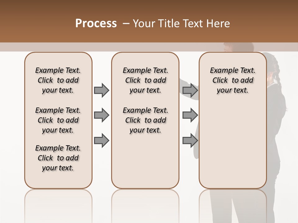 Writing Happy Pointing PowerPoint Template