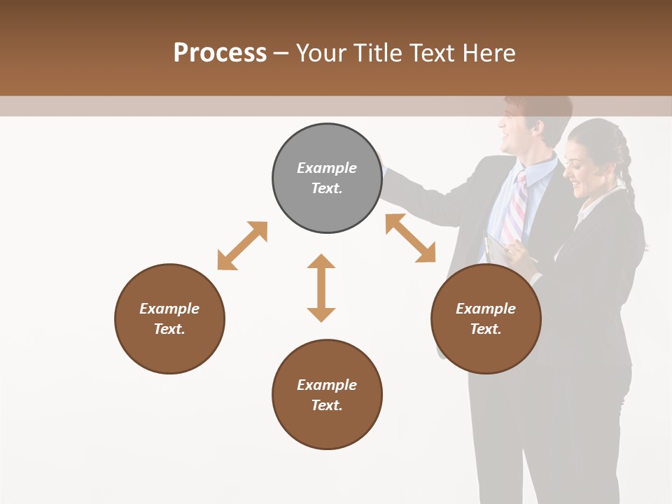 Writing Happy Pointing PowerPoint Template