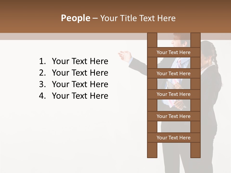 Writing Happy Pointing PowerPoint Template