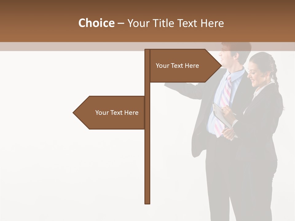 Writing Happy Pointing PowerPoint Template