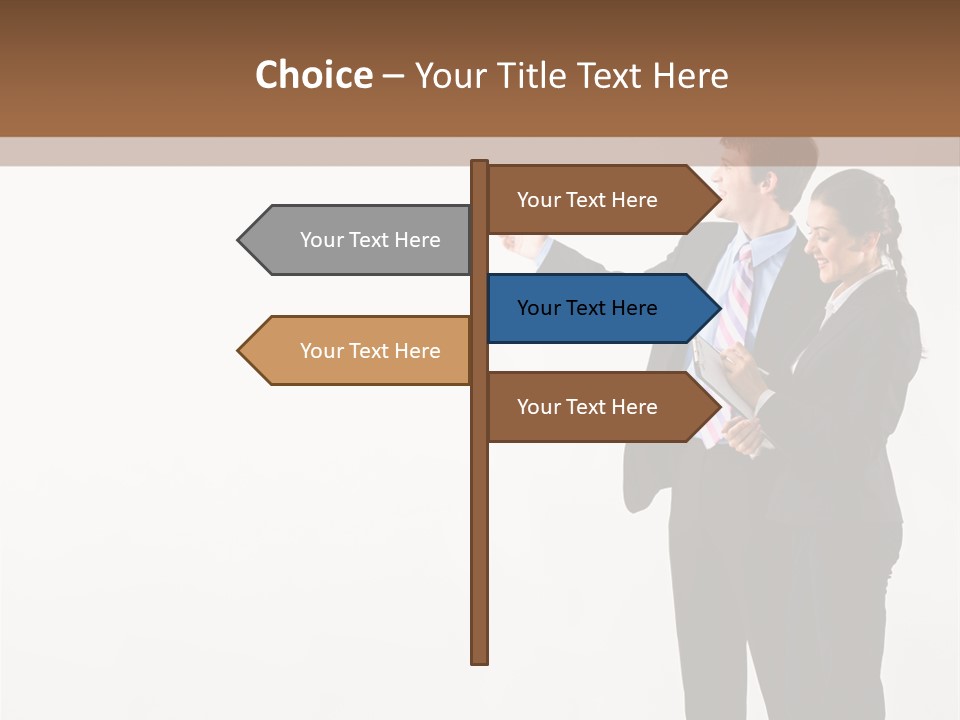 Writing Happy Pointing PowerPoint Template