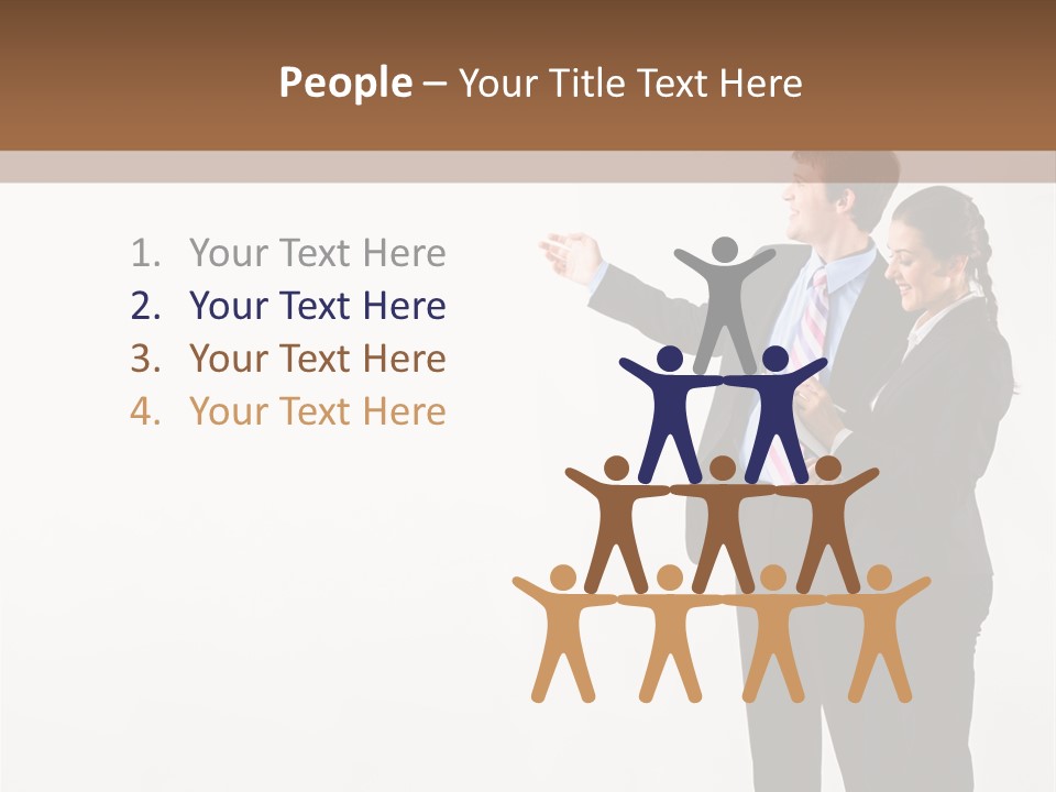 Writing Happy Pointing PowerPoint Template