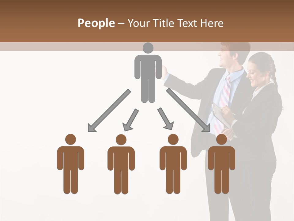 Writing Happy Pointing PowerPoint Template