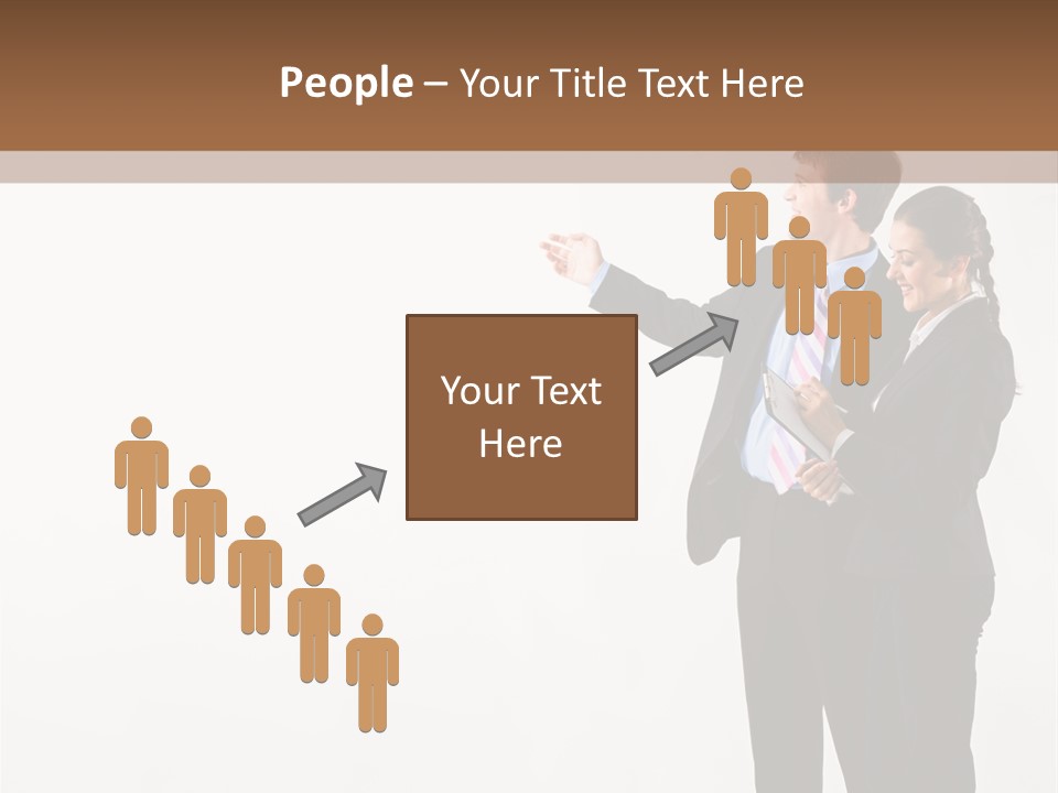 Writing Happy Pointing PowerPoint Template