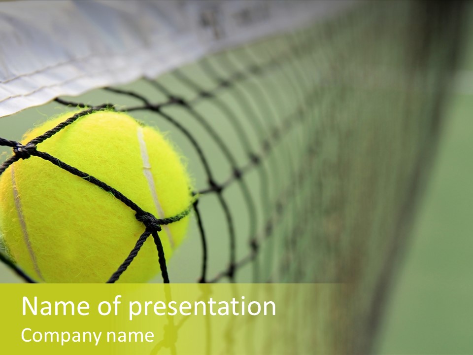 Outdoor Court Isolated PowerPoint Template