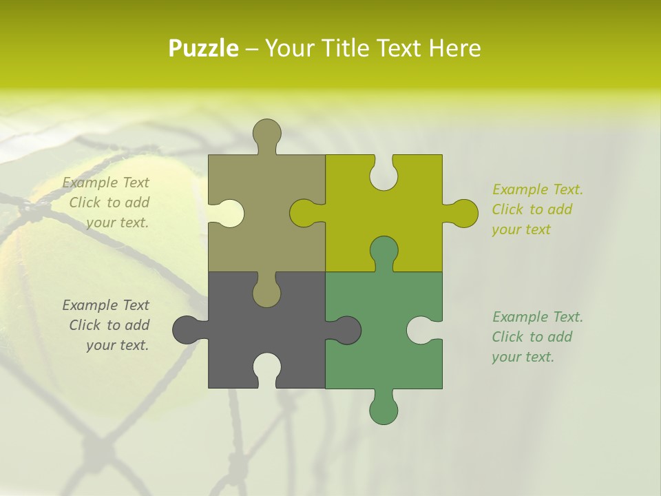 Outdoor Court Isolated PowerPoint Template