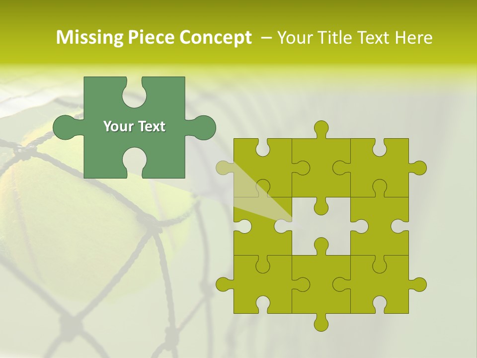 Outdoor Court Isolated PowerPoint Template