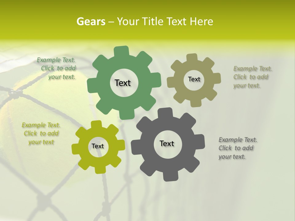 Outdoor Court Isolated PowerPoint Template