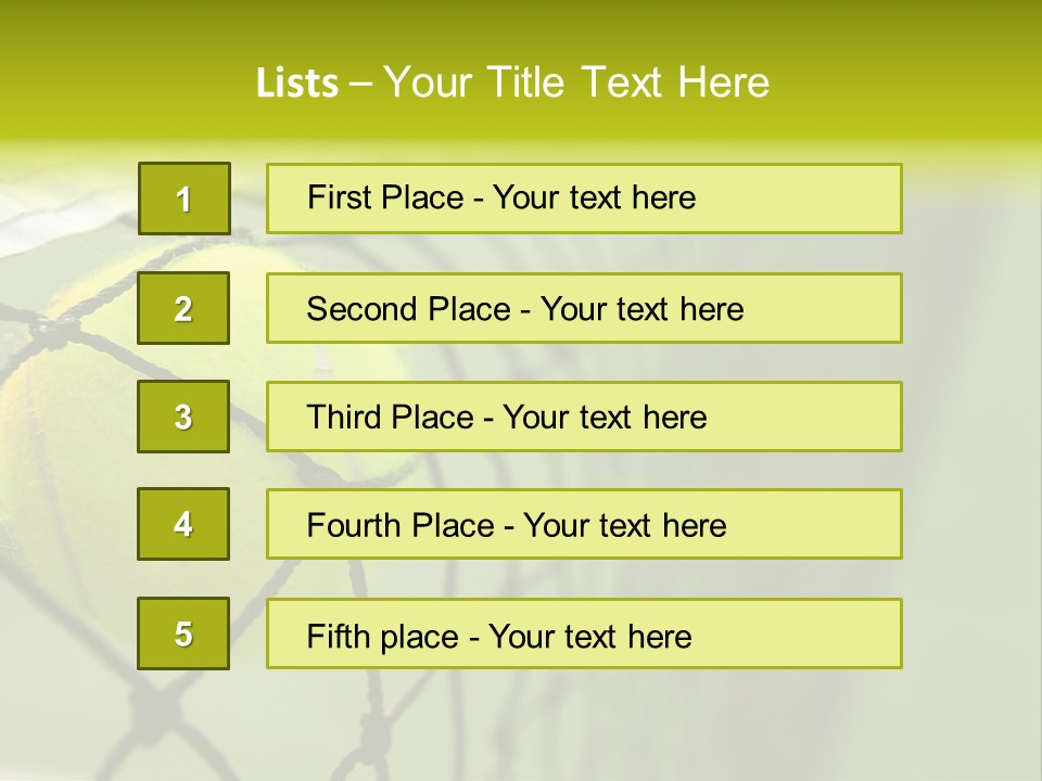 Outdoor Court Isolated PowerPoint Template