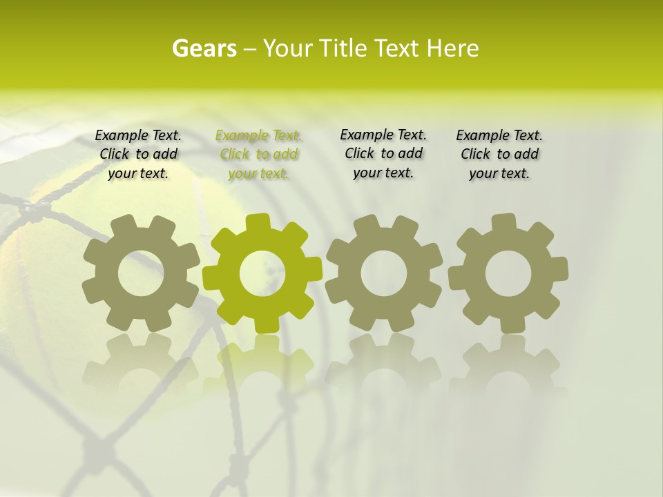 Outdoor Court Isolated PowerPoint Template