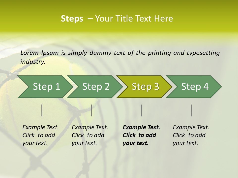 Outdoor Court Isolated PowerPoint Template