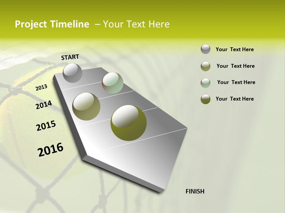 Outdoor Court Isolated PowerPoint Template
