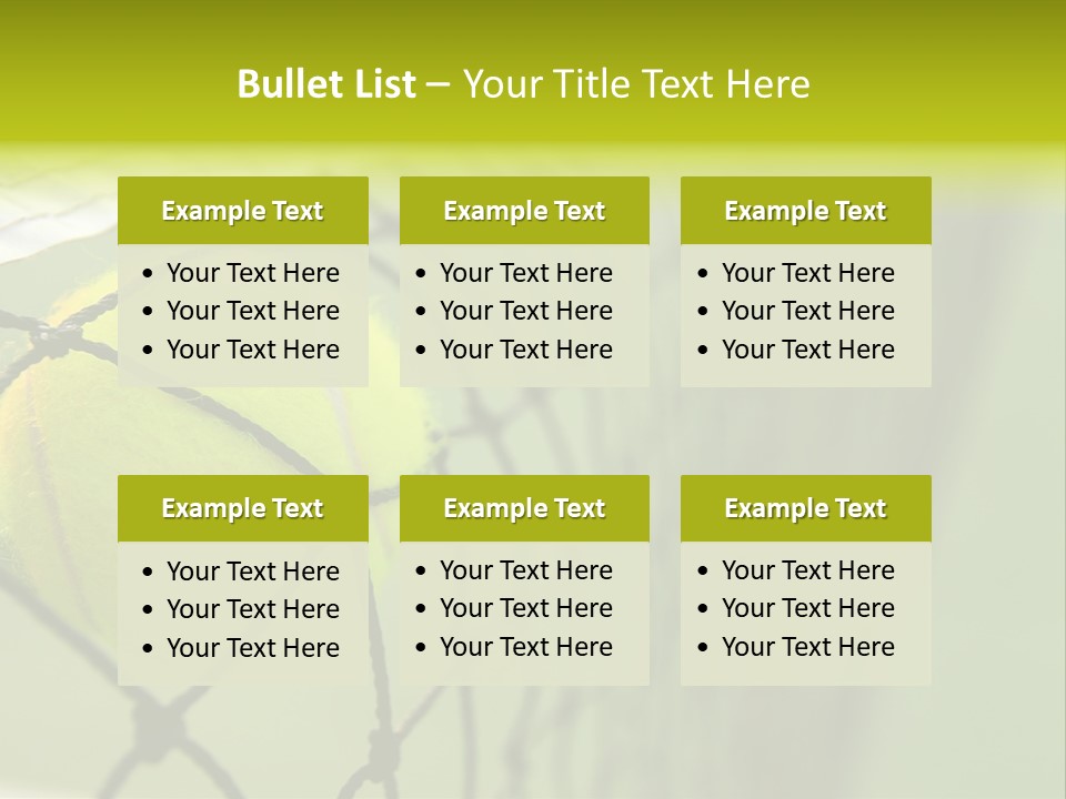 Outdoor Court Isolated PowerPoint Template