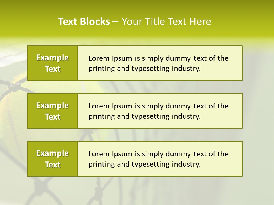 Outdoor Court Isolated PowerPoint Template