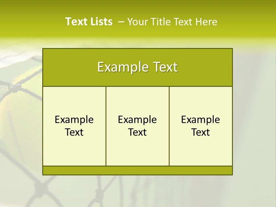 Outdoor Court Isolated PowerPoint Template