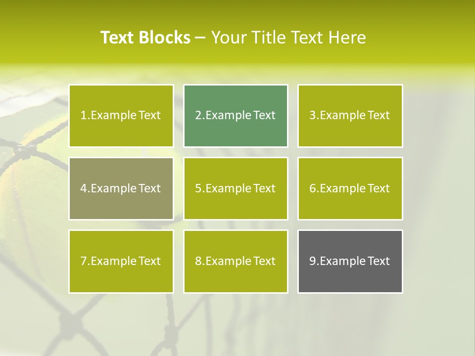 Outdoor Court Isolated PowerPoint Template