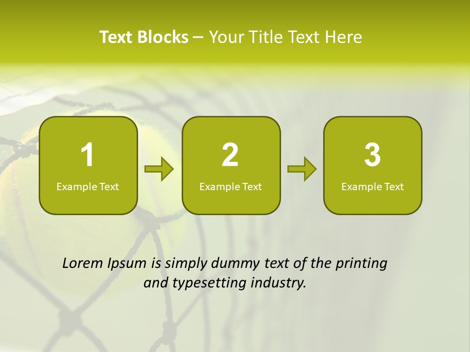 Outdoor Court Isolated PowerPoint Template