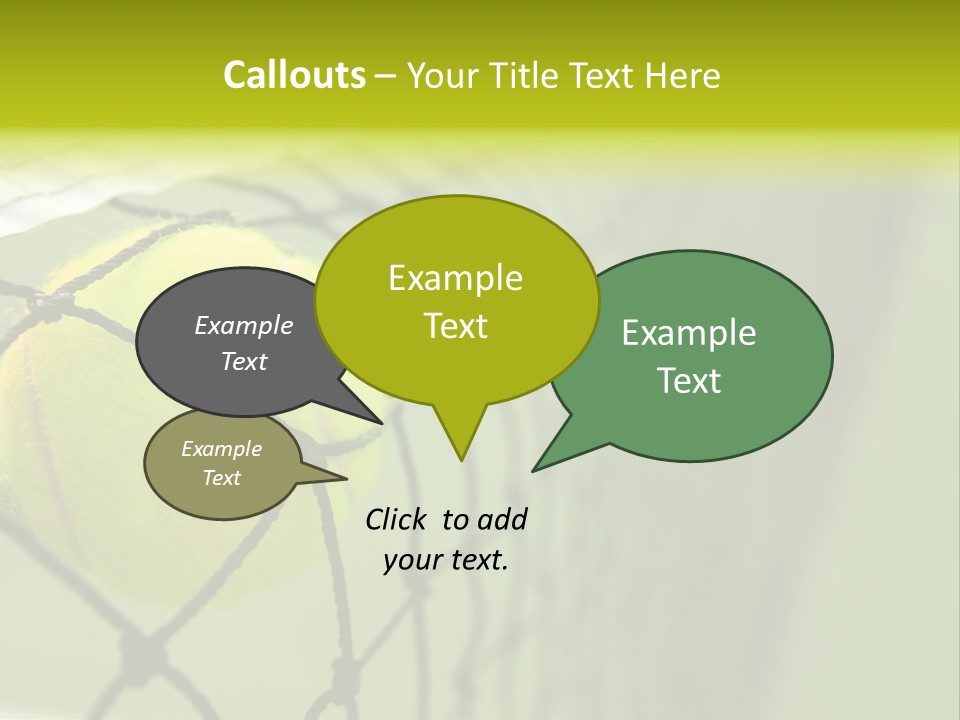 Outdoor Court Isolated PowerPoint Template