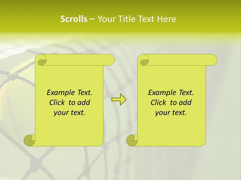 Outdoor Court Isolated PowerPoint Template