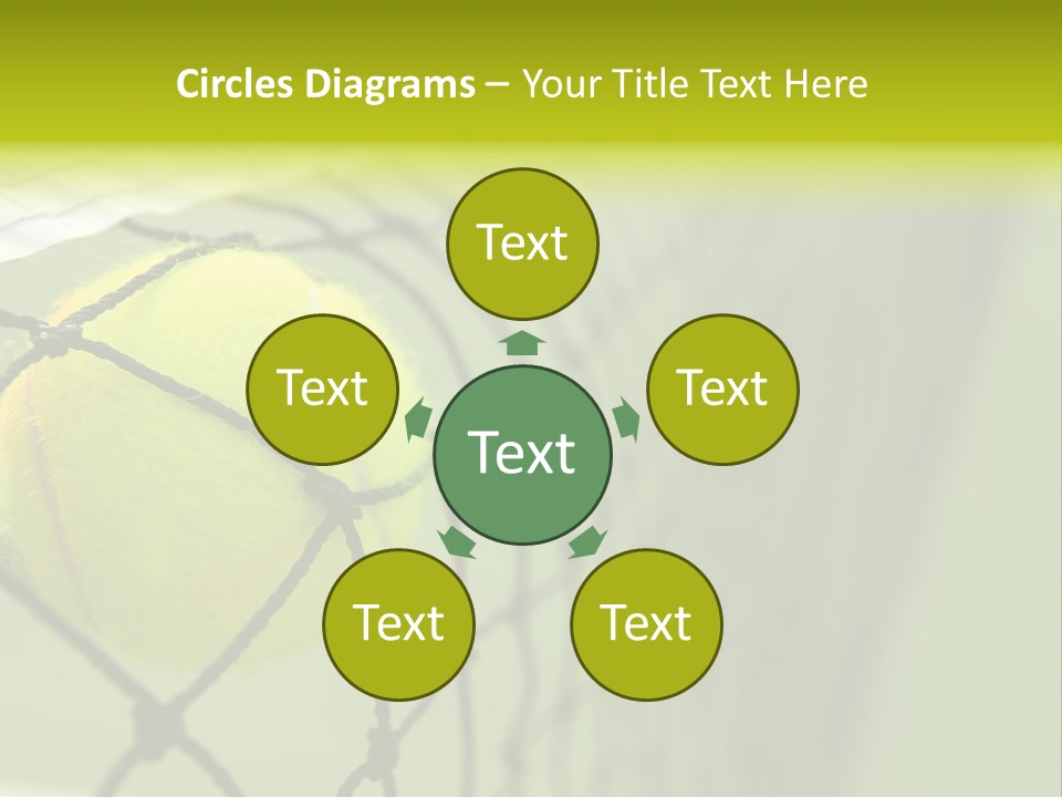 Outdoor Court Isolated PowerPoint Template