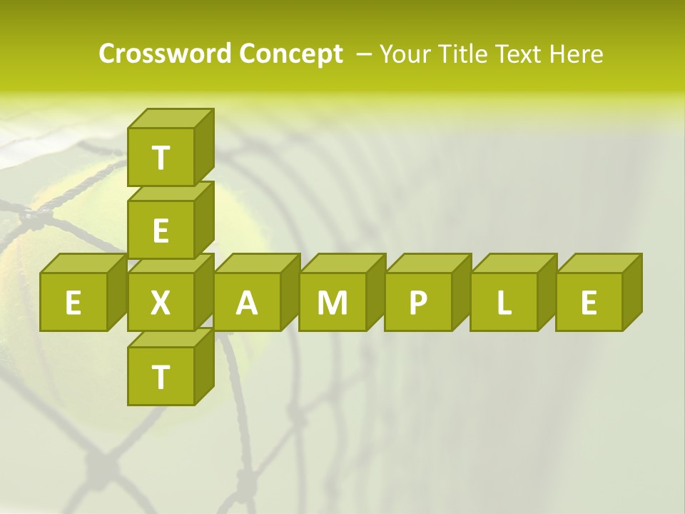 Outdoor Court Isolated PowerPoint Template