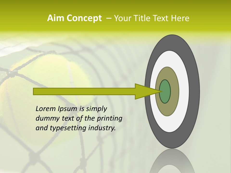 Outdoor Court Isolated PowerPoint Template