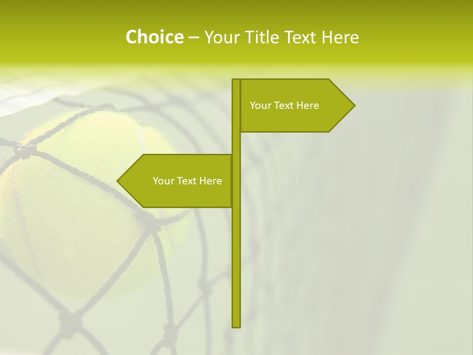 Outdoor Court Isolated PowerPoint Template