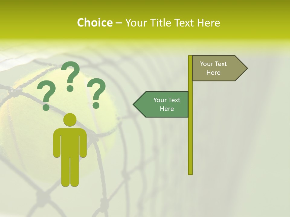 Outdoor Court Isolated PowerPoint Template