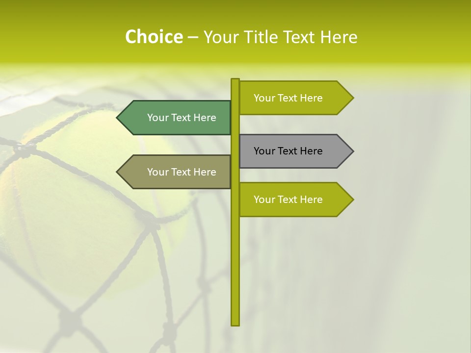 Outdoor Court Isolated PowerPoint Template