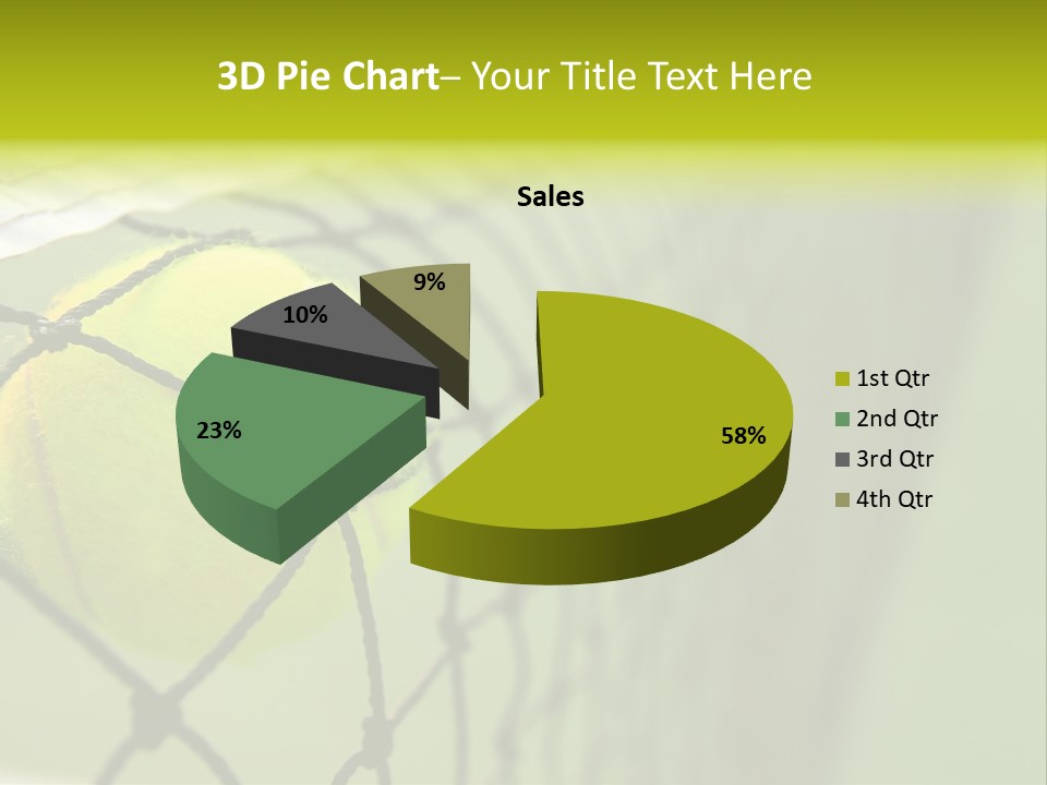 Outdoor Court Isolated PowerPoint Template