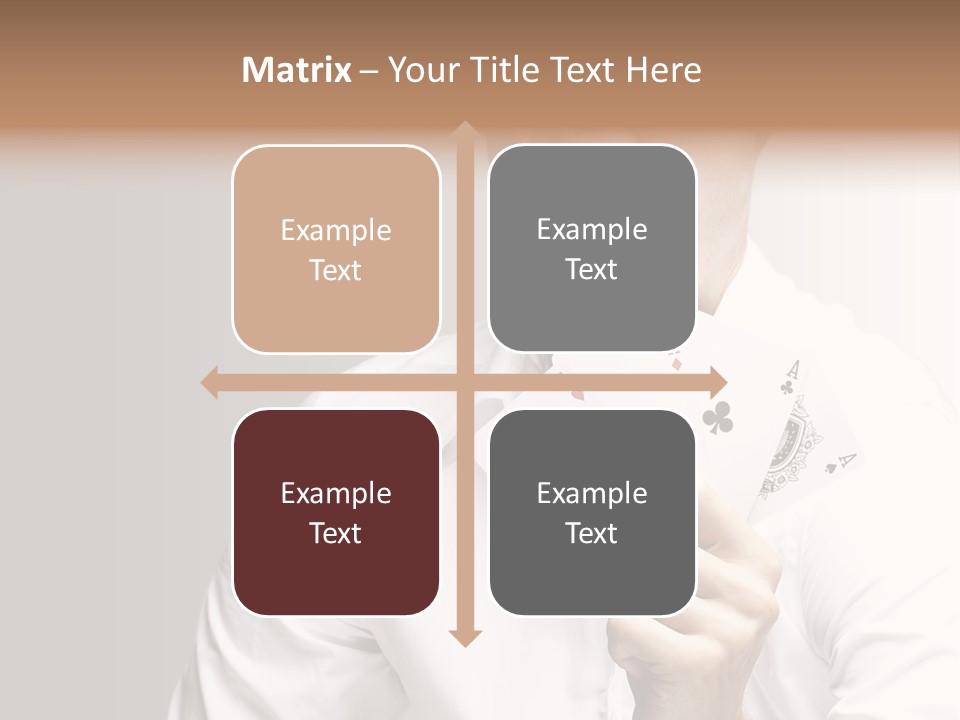 Grey Person Gamble PowerPoint Template