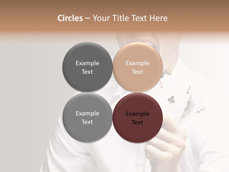 Grey Person Gamble PowerPoint Template