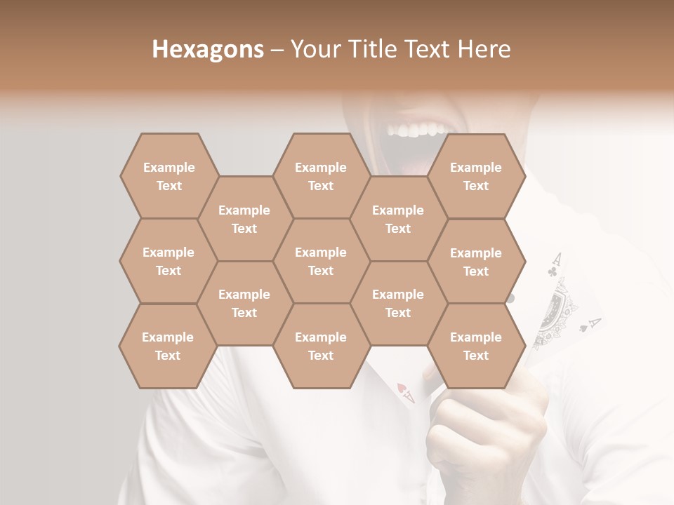 Grey Person Gamble PowerPoint Template