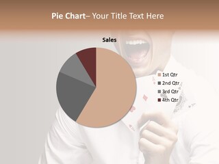 Grey Person Gamble PowerPoint Template