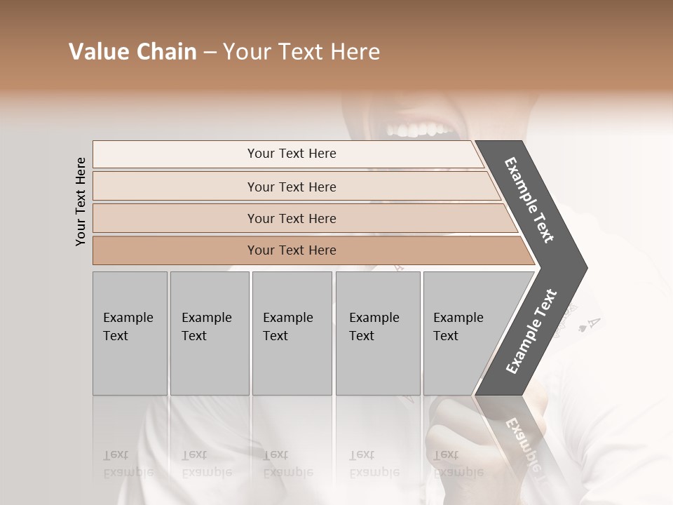 Grey Person Gamble PowerPoint Template