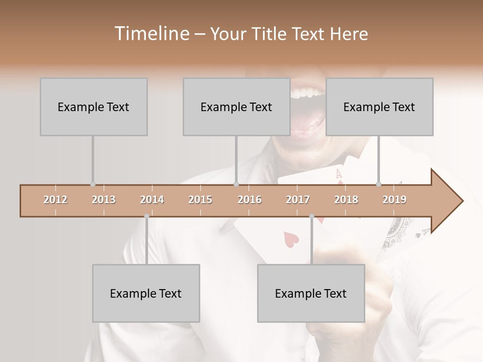 Grey Person Gamble PowerPoint Template