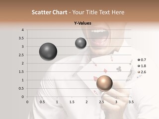 Grey Person Gamble PowerPoint Template