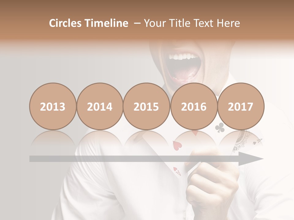 Grey Person Gamble PowerPoint Template