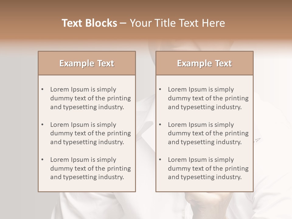 Grey Person Gamble PowerPoint Template