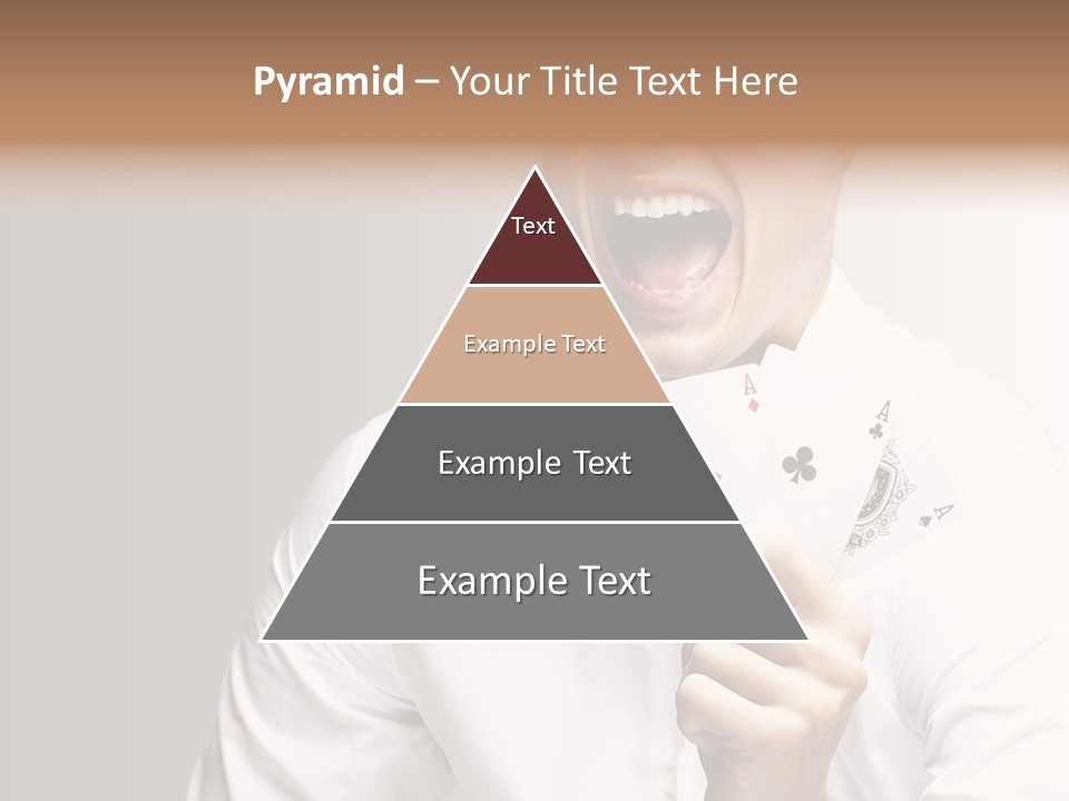 Grey Person Gamble PowerPoint Template