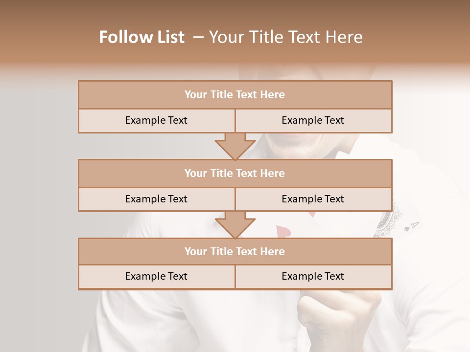 Grey Person Gamble PowerPoint Template