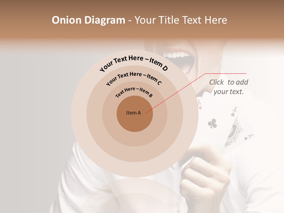 Grey Person Gamble PowerPoint Template