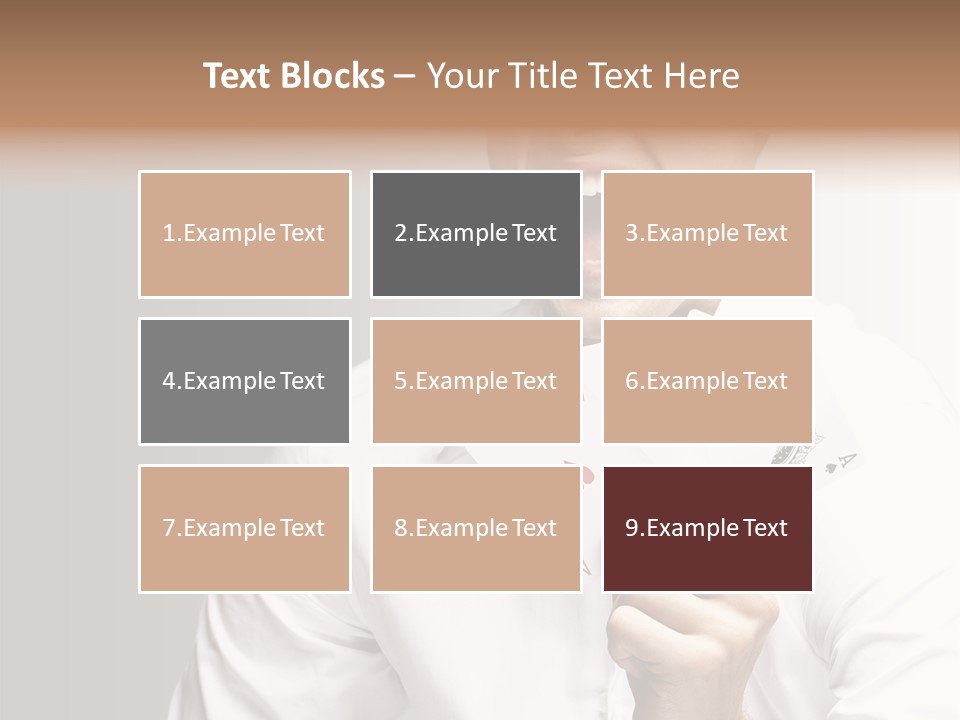 Grey Person Gamble PowerPoint Template