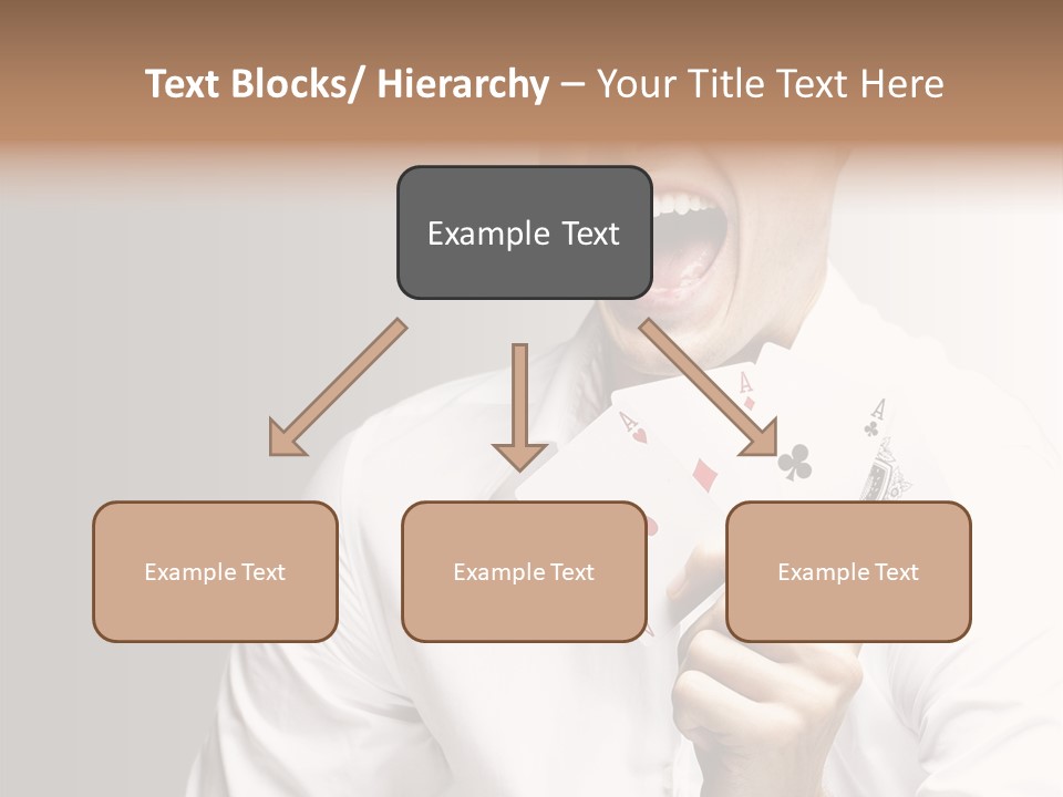 Grey Person Gamble PowerPoint Template