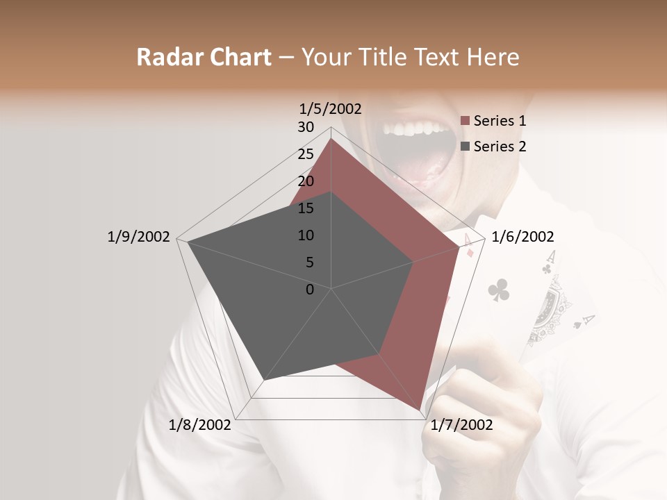 Grey Person Gamble PowerPoint Template