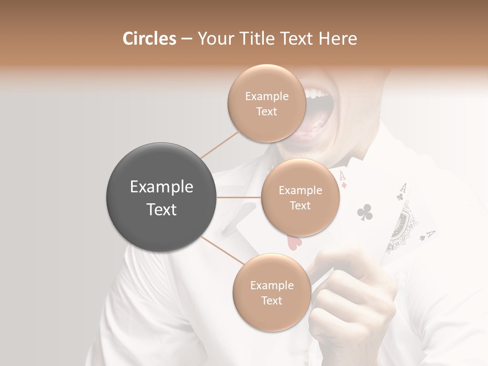 Grey Person Gamble PowerPoint Template