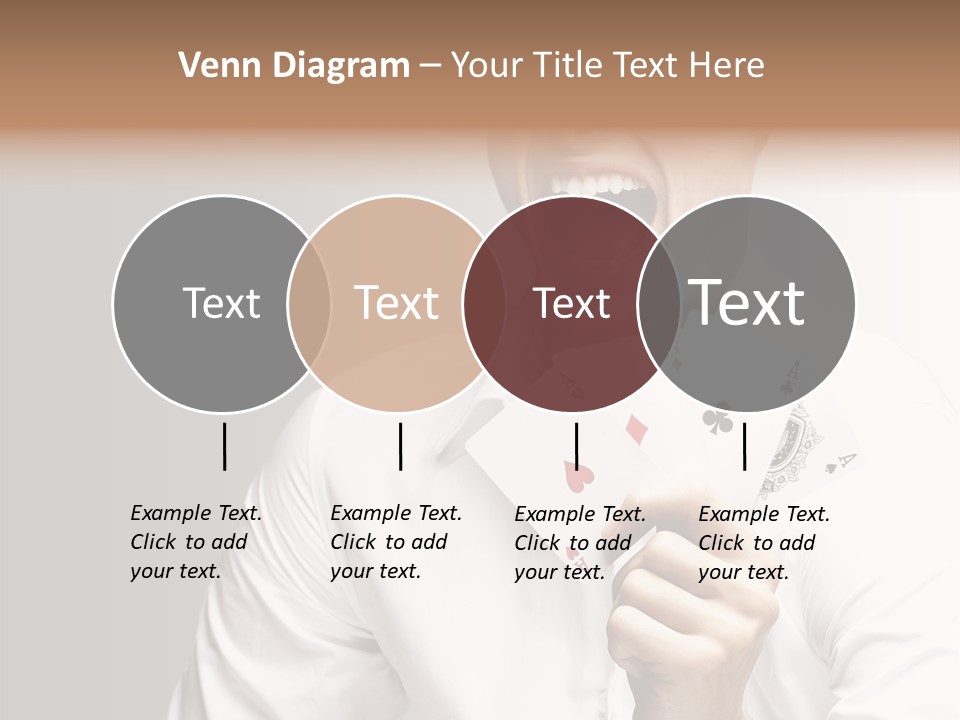 Grey Person Gamble PowerPoint Template