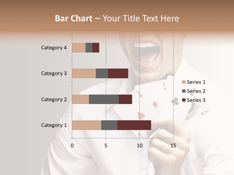 Grey Person Gamble PowerPoint Template