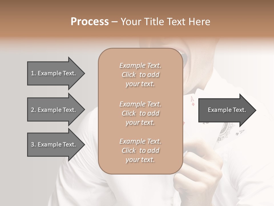 Grey Person Gamble PowerPoint Template