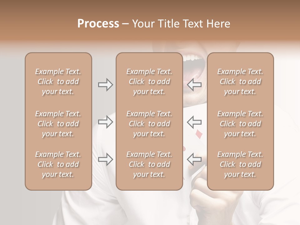 Grey Person Gamble PowerPoint Template